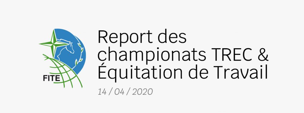 REPORTS DES CHAMPIONNATS TREC ET EQUITATION DE TRAVAIL